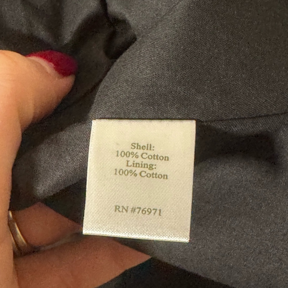 Garnet Hill 100% cotton little black sleeveless dress. - Picture 8 of 8